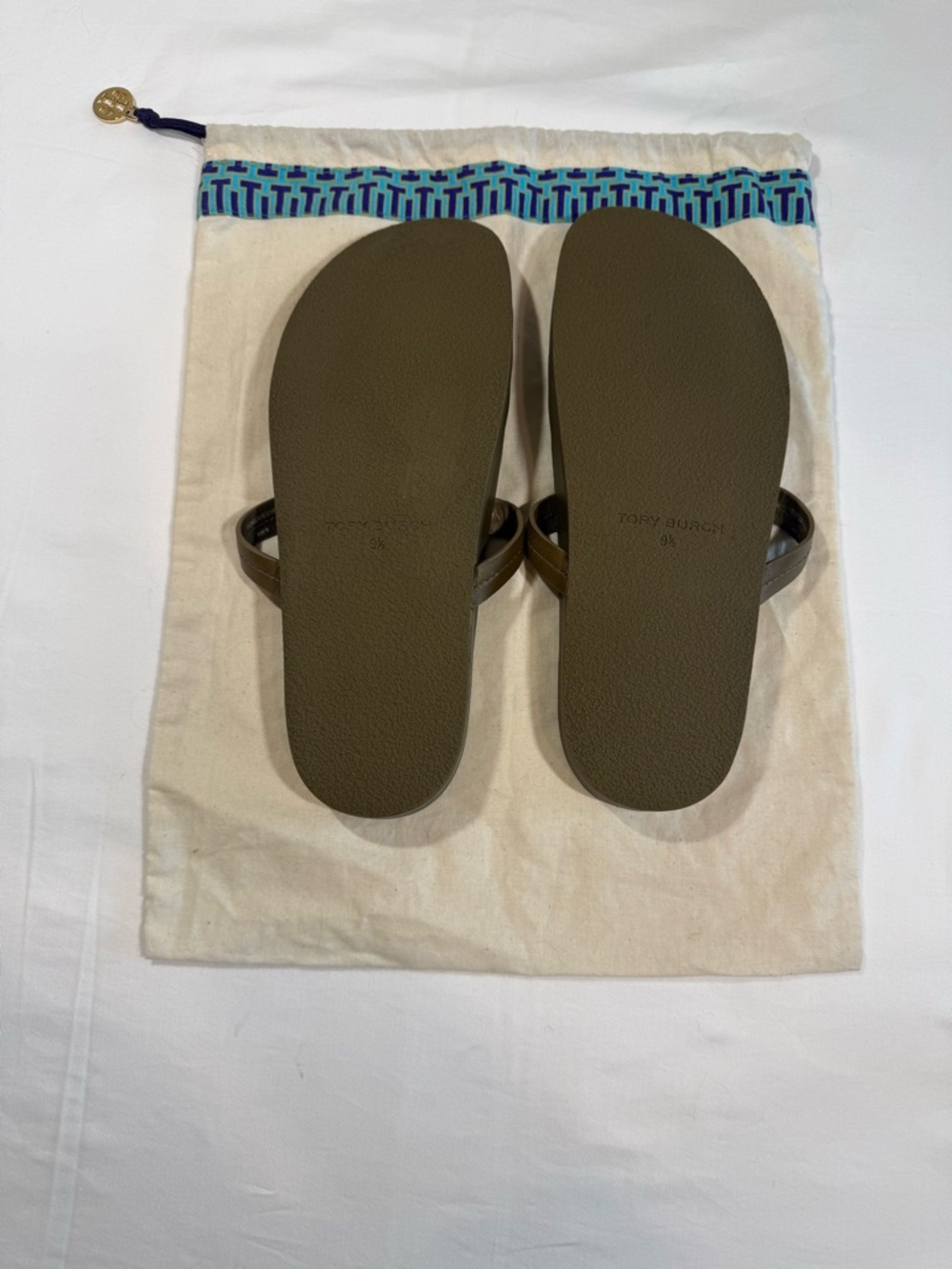 Tory Burch Miller Cloud Sandals in Olive - Picture 4 of 5